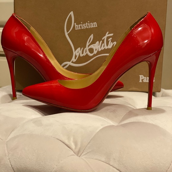 red patent louboutin